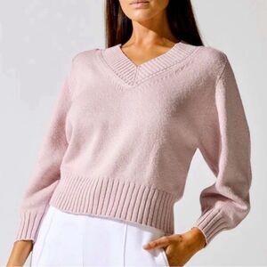 Brochur walker v neck sweater orchid pink